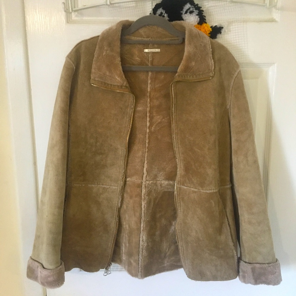 Guess Suede Fur Coat